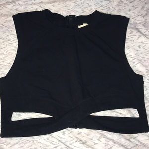 Black bandage Crop Top